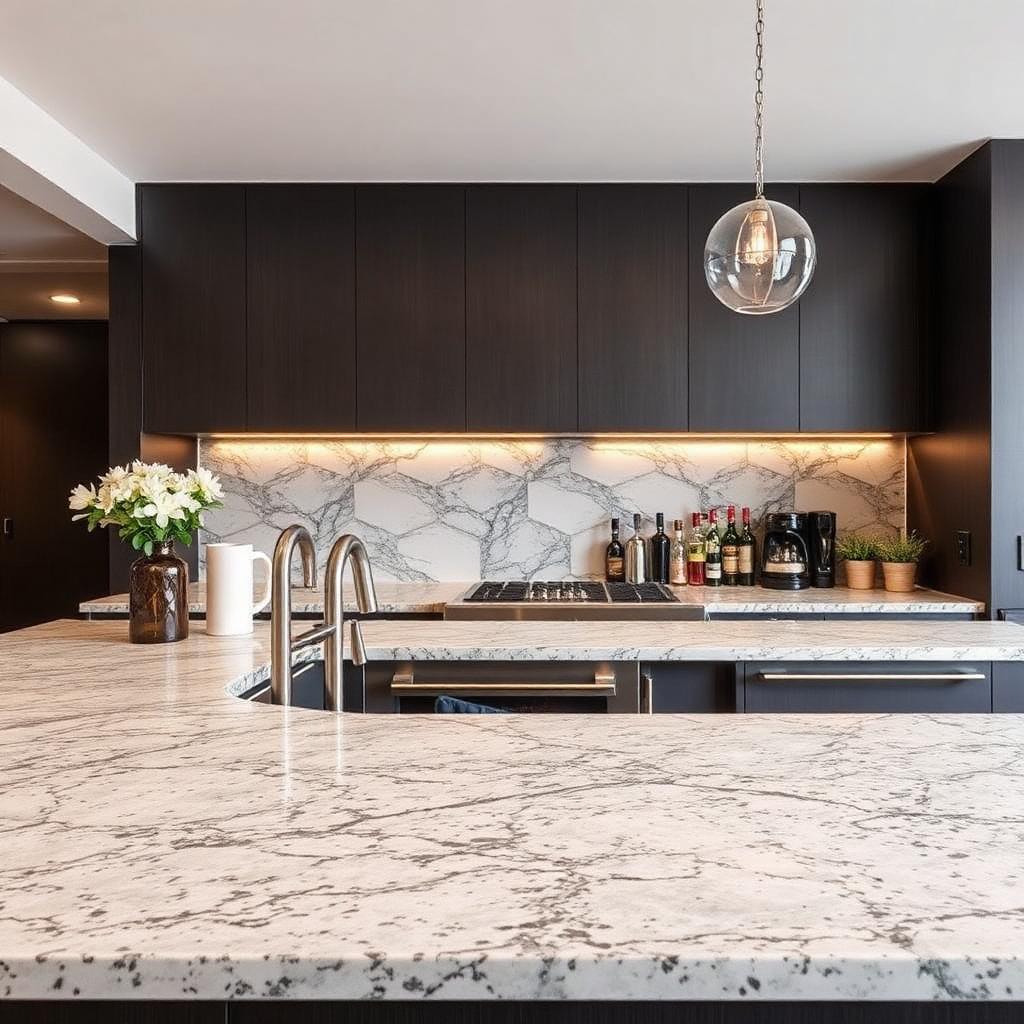 The Veneto — Quartzite · Squamish stone countertop project by Faro Countertops